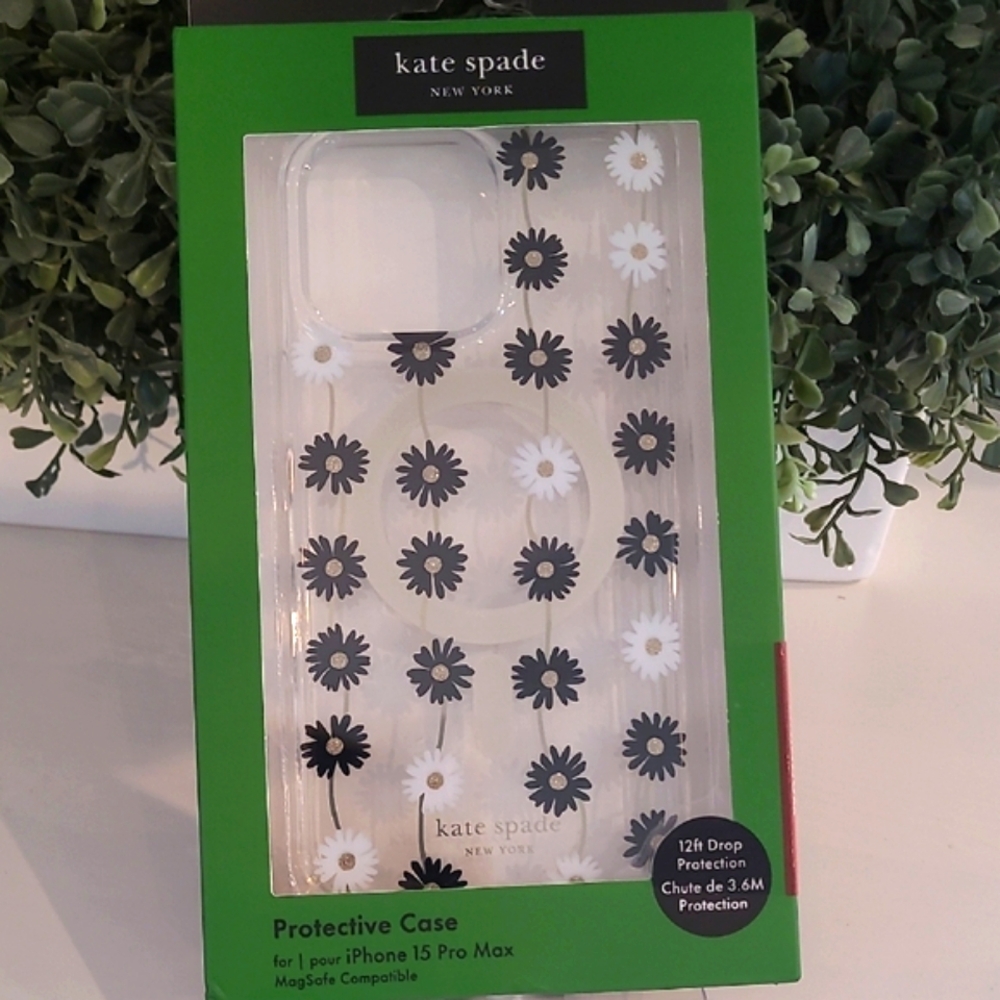 Kate Spade Daisy Protective Case iPhone 15 Pro Max - Picture 3 of 3